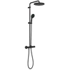 Termostatinė dušo sistema Grohe Tempesta System 250 (galva Ø250, 2`jų srovių rankinis dušas, 8 l/min), juoda matinė