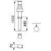 Vaillant vertikalus dūmtraukis d80/125 mm