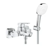 Vonios/dušo maištuvas Grohe Cubeo su rankinio dušo komplektu, chromas