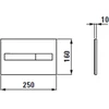 Laufen WC klavišas LIS Dual Flush, chromas 8956610040001