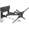 Laikiklis BARKAN VTM464L 13"-90" TV, 4 lankstų, su antena, sieninis, juodas, labai ilgas