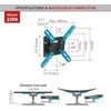 Laikiklis BARKAN 2200.B 26"-39" LED televizorius, 2 lankstų, sieninis, juodas