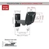 Laikiklis BARKAN E130.B 13"-29" TV 3 lankstų, sieninis, juodas