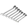 Kamasa Tools Kombinuotų veržliarakčių su terkšle rinkinys 7vnt. dėžutėje