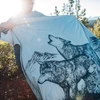 Thermarest Kelioninė antklodė Therm-a-Rest Argo Blanket - Pilka su kalnais