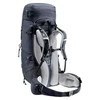 Deuter Aircontact Lite 45+10 SL moteriška žygio kuprinė Juodas