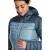 Moteriška pūkinė striukė Rab Microlight Alpine Jacket Wmns - XS - Mėlynai dryžuota (Mėlyna Stripe)