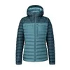 Moteriška pūkinė striukė Rab Microlight Alpine Jacket Wmns - XS - Mėlynai dryžuota (Mėlyna Stripe)