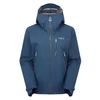 Moteriška striukė nuo lietaus Rab Downpour Mountain Jacket Wmns - S - Tamsiai mėlyna
