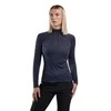 Moteriški marškinėliai Montane F Dart Zip Neck - XL - Eclipse Mėlyna