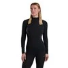 Moteriški termo marškinėliai Montane F Malli LS Zip T Shirt - Juoda - XL