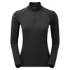 Moteriški termo marškinėliai Montane Fem Dart Thermo Zip Neck - Juoda - L