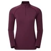 Moteriški termo marškinėliai Montane Fem Dart Thermo Zip Neck - Juoda - M