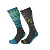 Slidinėjimo kojinės Lorpen S2MME Ski Mid Men 2 Pack Eco - Pilka / Mėlyna - XL (47-50)