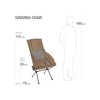 JAV Turistinė kėdė Helinox Savanna Chair - Ruda (ruda)