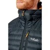 Vyriška pūkinė striukė Rab Microlight Alpine Jacket - XXL - Juoda/grafito (juodas/graphene),