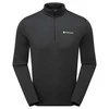 Vyriški termo marškinėliai Montane Dart XT Zip Neck - Juoda - XL