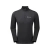 Vyriški termo marškinėliai Montane Dart Thermo Zip Neck - Juoda - M