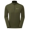 Vyriški termo marškinėliai Montane Dart Thermo Zip Neck - Juoda - M