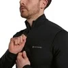 Vyriški termo marškinėliai Montane Malli LS Zip T Shirt - Juoda - XL