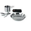 Danija GSI Outdoors Glacier Stainless 1 Person Set nerūdijančio plieno indų rinkinys 1 asmeniui