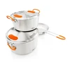 JAV GSI Glacier Stainless Base Camper Medium puodų rinkinys