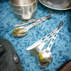 JAV GSI Glacier stainless ring cutlery 3pc valgymo įrankiai