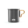 JAV GSI Outdoors Halulite Aluminum Bottle Cup 414 ml kietai anoduoto aliuminio puodelis