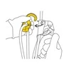Karabinas Petzl rollclip Z screw lock