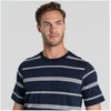 Prancūzija Craghoppers Buffon Short Sleeved T-Shirt M | Mėlyna Navy Stripe marškinėliai - M - Mėlyna