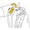 Prancūzija Petzl rollclip Z Triact screw lock karabinas su skriemuliu