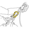 Prancūzija Petzl rollclip Z Triact screw lock karabinas su skriemuliu
