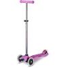 Šveicarija Maxi Micro Deluxe Glow LED – šviečiantis triratukas paspirtukas, violetinis
