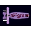 Šveicarija Maxi Micro Deluxe Glow LED – šviečiantis triratukas paspirtukas, violetinis
