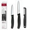 Šveicarija Victorinox Paring Peilis Set su skustuku 3 vnt. juodas