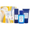 Set Acqua di Parma: Blu Mediterraneo Arancia di Capri Eau De Toilette Unisex, 75 ml + Blu Mediterraneo Arancia di Capri Losjonas kūnui All Over The Body, 50 ml + Blu Mediterraneo Arancia di Capri Cleansing Dušo želė For All Skin Types, 40 ml
