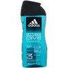 Adidas Ice Dive Dušo želė 3-In-1 Dušo želė vyrams, 250 ml