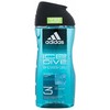 Adidas Ice Dive Dušo želė 3-In-1 Dušo želė vyrams, 250 ml