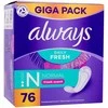 Always Įklotai kasdieniam gaivumui, normalus gaivus kvapas, 76 vnt.
