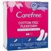 „Carefree“ medvilniniai įklotai „Flexiform Fresh Scent“ – gaivus kvapas, 1 pakuotė – 56 vnt.