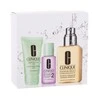 „Graiki oda“ – pradėkite čia. 3 žingsnių rinkinys „Clinique“: „Dramatically Different“ losjonas + drėkinamasis dieninis ir naktinis veido losjonas be kvapiklių, 125 ml + „Clinique“ valomasis skystas muilas veidui, 30 ml + „Gaivinantis 2“ valomasis veido losjonas, 30 ml