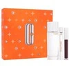 Clinique „Perfectly Happy“ rinkinys: kvepalai 50 ml + kvepalai 10 ml + drėkinamasis lūpų blizgis 3,4 ml