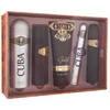 Cuba Gold Must Have rinkinys tualetinio vandens purškiklis 100 ml + tualetinis vandens purškiklis 35 ml + purškiamas dezodorantas 200 ml + dušo želė 200 ml + po skutimosi 100 ml