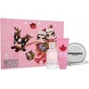 Dsquared2 Set Dsquared 2: Wood Eau De Toilette For Women, 100 ml + Wood Dušo želė, 100 ml + Dsquared GWP Textile Pouch Sidabrinis