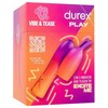 Durex Žaiskite Vibe &amp; Tease 2in1 vibratorių su stimuliuojančiu antgaliu