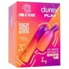 Durex Žaiskite Vibe &amp; Tease 2in1 vibratorių su stimuliuojančiu antgaliu
