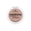 "Essence Cosmetics" kompaktinė pudra "Matificantes 10-Light rusvai gelsvas" 12g