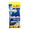Gillette Mėlyna 3 vienkartinis skustuvo peiliukas 6 U
