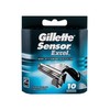 Gillette Sensor Excel skustuvo galvutės, 10 vnt.