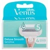 Gillette Venus Deluxe Smooth Sensitive Skustuvo Keičiamos Galvutės, 4 vnt